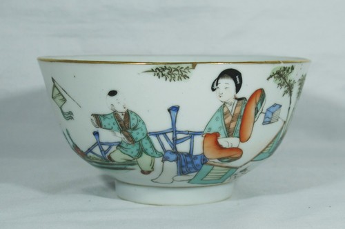 Ancien bol porcelaine - bol,