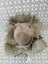 Peluche marionnette dinosaure Tricératops Jurassic World 22cm  neuf