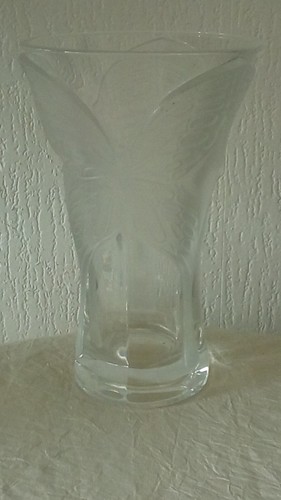 Vase cristal decor papillon - vase,