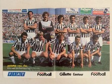 POSTER JUVENTUS TURIN 1983-84 - MATCH DE L'ANNEE PARIS PSG - PLATINI