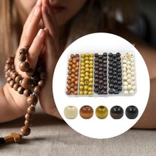 140 perles en bois à gros