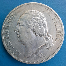 Louis XVIII , écu de 5 francs