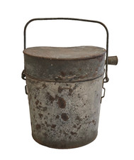 Marmite de campagne française WWI 1914-1918, état vintage