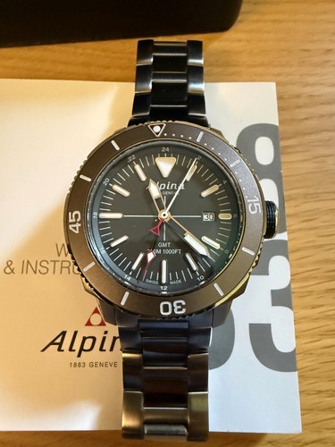 Montre alpina seastrong gmt - montre,