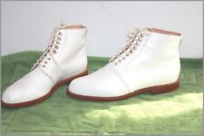 STEPHANE KELIAN  Bottines à Lacets Tout Cuir Blanc T 5 / 37.5 TBE