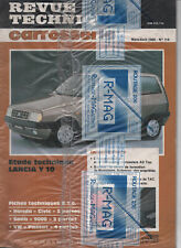 NEUF Revue Technique carrosserie Lancia Y10 Y 10 RTA RTC 1989
