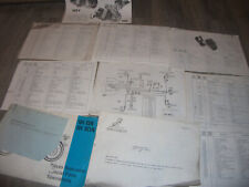 LOT COMPLEMENT CATALOGUE PIECES.. CYCLOMOTEUR PEUGEOT 101/102/103/104