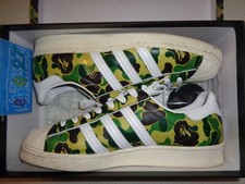 ADIDAS Originals Superstar BAPE Abc Camo Green Rare VNDS 2021 44eur 10us 9.5UK