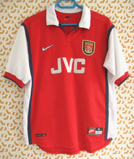Maillot Arsenal 1998 1999 Shirt Nike JVC shirt vintage jersey Home football - S