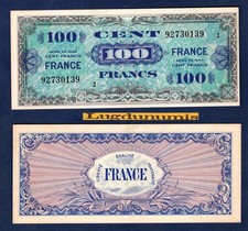 100 Francs Verso France SPL NEUF Série 2 Numéro 92730139 - type 1945