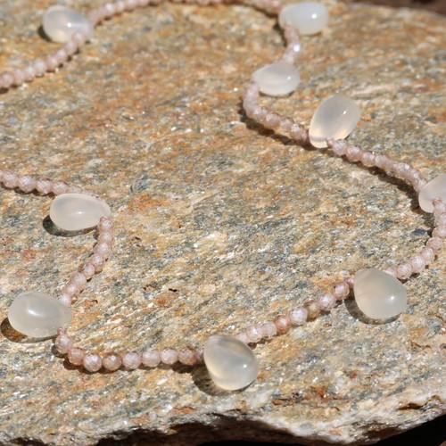 Collier pierre lune quartz - collier, de