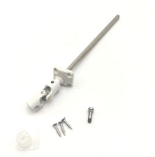 Sortie de caisson hexagonale 7 mm  - Diam tige 12mm Blanc court - 3 trous