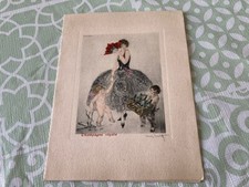 Louis Icart - Eau-Forte - Menu