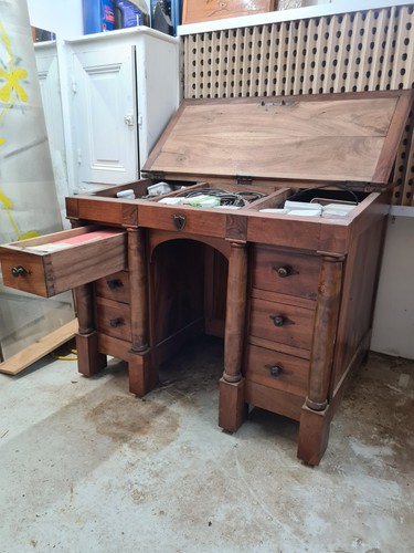 Bureau change noyer d - noyer,