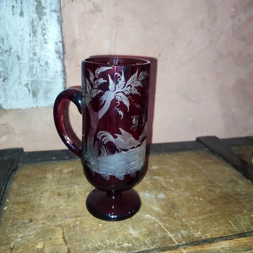 Ancien verre pied - ancien,