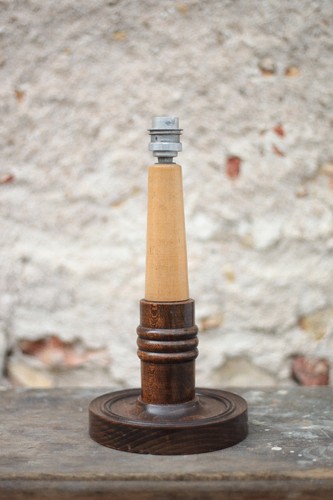 Lampe bois art déco style - ,