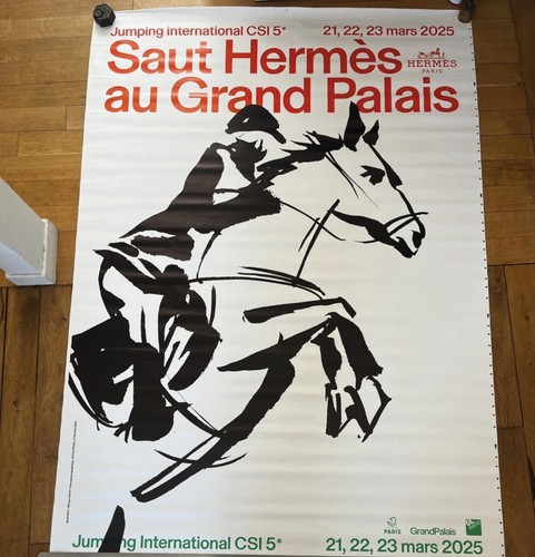Affiche saut hermès grand - affiche,