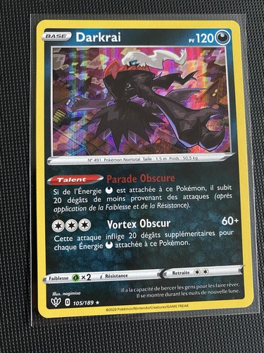 Carte pokémon darkrai 105 - carte,
