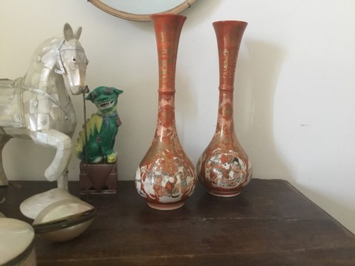 Paire vases japonais kutani - paire, de