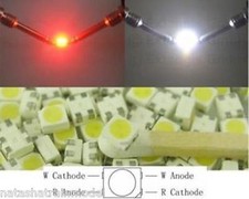 LED Bicolore Blanc Rouge PLCC2