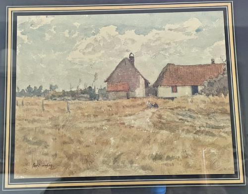 Henri duhem aquarelle paysage - duhem,
