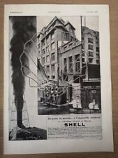 Publicité de 1930 SHELL chauffage central au mazout - Puits de pétrole -  2740