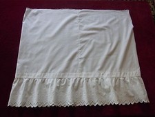 ANCIEN JUPON COTON BRODE (à