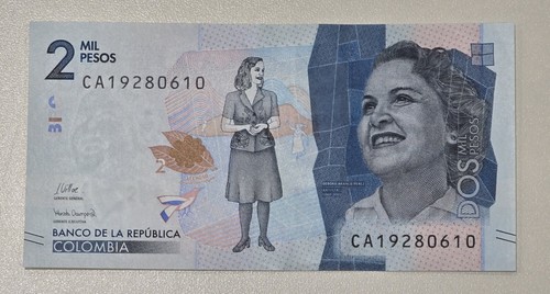 Colombia unc note 2000 mil - colombia,
