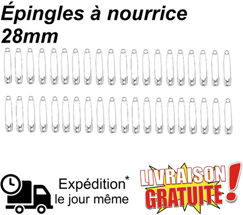 Lot épingle nourrice mm - 40,