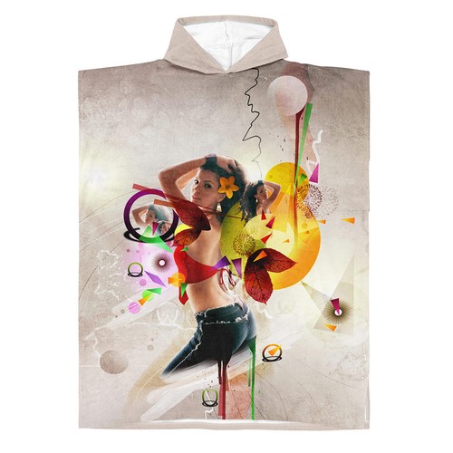 Poncho bain bébé azur - bébé,