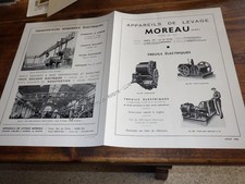 1935.Publicité appareils de levage Moreau (treuil monte-charge).