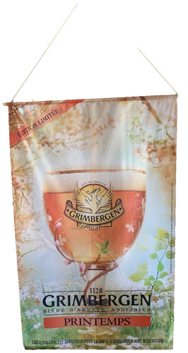 Affiche publicitaire tissu