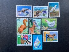 Lot 9 timbres France —