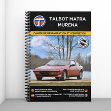 TALBOT MATRA MURENA : Cahier de Restauration - Personnalisation gratuite !