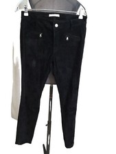 Très Beau Pantalon Slim Daim Noir Zapa 38 Tbe Authentique 