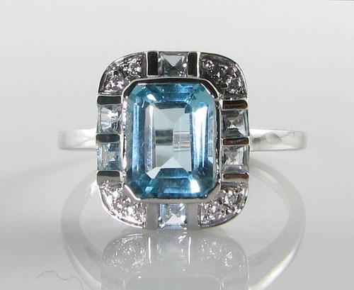 Bague art déco - déco, blanc