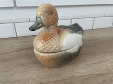 Canard En Céramique « Terrine » 20 Cm Environ Style Caugant 