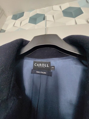 Manteau caroll bleu - manteau,