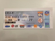 TICKET MATCH LYON - LILLE 17 DECEMBRE 2005 - CHAMPIONNAT DE FRANCE 