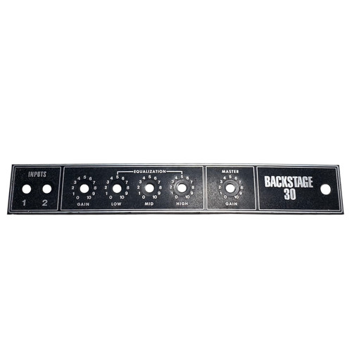 Peavey backstage faceplate - 30,
