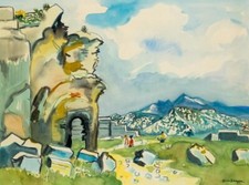 BRAYER Yves (1907-1990) "Vue