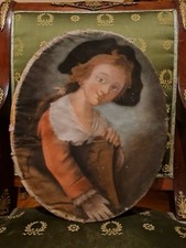 XVIII ème s, pastel portrait