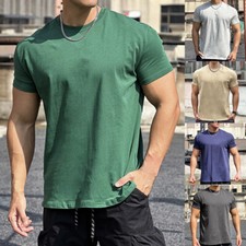 T-Shirt D'été Uni À Manches