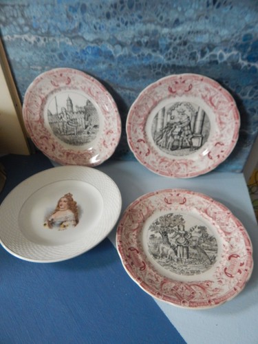 Lot assiettes parlantes - de,