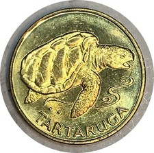 Cape Verde 1994  • 1 escudo • KM# 27 sea turtle • UNC (CB-8774)