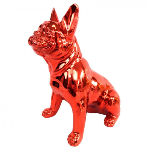 Statue chien bouledogue