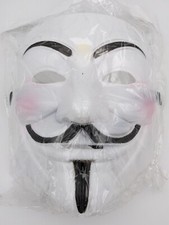 MASQUE V POUR VENDETTA - ANONYMOUS - GUY FAWKES - DÉGUISEMENT ADULTE NEUF