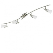 Plafonnier lustre barre 4 projecteurs lumineux 40 W buste Eglo 90404