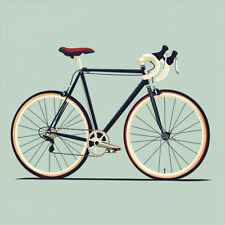 Autocollant mural autocollant vélo de route vélo autocollant mural 18 x 18 cm...