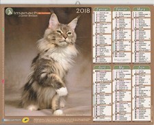 Almanach du Facteur 2018 Thème Chats J.Cartier Bresson